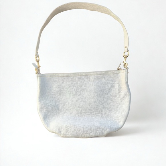 Vintage Gold! Gucci Cream Leather Shoulder (or crossbody) w/Red and Blue Stripe - Picture 2 of 5